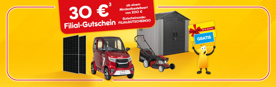 30€ Filial-Gutschein gratis zu jeder Bestellung ab einem Mindestbestellwert von 200€ bei netto