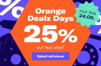 kfzteile24 - Die Orange Dealz Days sind da - 25% auf fast alles