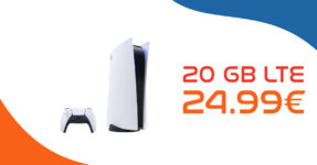 Sony PlayStation 5 Disc Edition PS5 für einmalig 49 Euro mit 20GB LTE fü4 24,99 Euro monatlich