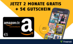 Readly 2 Monate Gratis +5€ Amazon Gutschein
