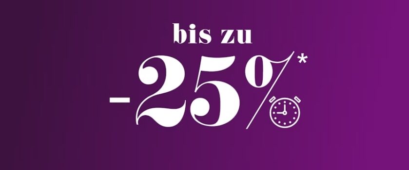 mydays Black Week Deals - bis zu 25% Rabatt