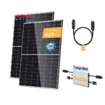 800W Balkonkraftwerk Solaranlage Photovoltaik Hoymiles 600W Steckerfertig HM-600 nur 332,99 Euro