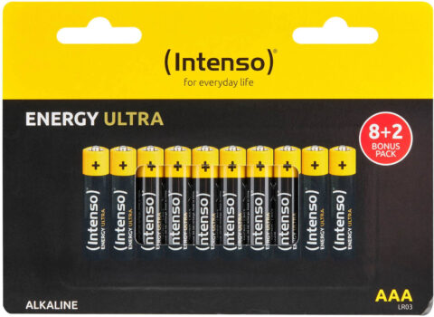 100 Intenso Energy Ultra AAA / Micro Alkaline Batterien im 10er Shrink Pack nur 16,99 Euro