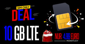 3GB LTE Allnet Flat nur 2,99 Euro und 10GB LTE Allnet Flat nur 4,99 Euro monatlich - nur 1 Euro Aktivierungsgebühr