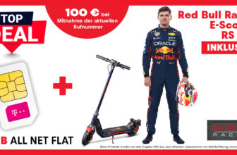 Red Bull Racing RS900 E-Scooter mit 10GB LTE und 100€ Rufnummernmitnahme Bonus für 34,99 Euro monatlich