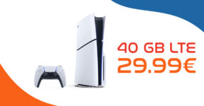 Sony PLAYSTATION 5 SLIM - DISC EDTION PS5 mit 40GB LTE & 150€ Wechselbonus Bei Mitnahme der alten Rufnummer nur 29,99 Euro monatlich