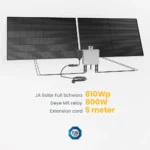 Balkonkraftwerk 810W JASOLAR Full Black Module/ 800W Deye Wechselrichter Komplett Solaranlage bei Abholung nur 239 Euro