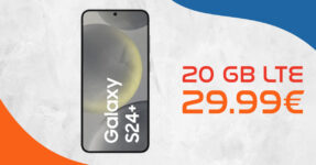 Samsung Galaxy S24+ (S24Plus) für einmalig 269 Euro mit 20GB LTE5G und 100 Euro Wechselbonus bei Rufnummermitnahme nur 29,99 Euro monatlich
