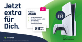 Sony Playstation 5 Slim Disc Edition PS5 mit 25GB LTE & 30€ Cashback & 150€ Bonus für Rufnummermitnahme nur 29,99 Euro monatlich