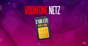 2GB LTE im Vodafone Netz mit 100 Frei-Minuten & 100 Frei-SMS nur 2,99 Euro monatlich