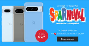 Google Pixel 8 Pro für einmalig 79,99 Euro mit 50GB LTE5G und 100 Euro Wechselbonus bei Rufnummermitnahme nur 39,99 Euro monatlich