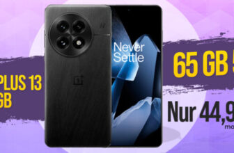 OnePlus 13 für einmalig 259 Euro mit 65GB und 200 Euro Wechselbonus bei Mitnahme der Nummer nur 44.99 Euro monatlich