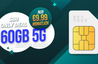 Monatlich kündbar - 60GB Allnet Flatrate nur 9.99 Euro monatlich - 9.99 Euro Bereitstellungspreis