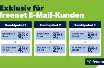 freenet Phone: Exklusiv für freenet E-Mail-Kunden - 20GB 5G Vodafone Allnet nur 4.99 Euro monatlich