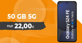 24 StundenDeal - Samsung Galaxy S24 FE -256GB- für einmalig 59 Euro (+AG 15.00€) mit 50GB 5G Telekom nur 22 Euro monatlich