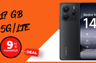 Xiaomi Redmi Note 14 5G für einmalig 29 Euro (+AG 39.99€) mit 17GB nur 9.99 Euro monatlich
