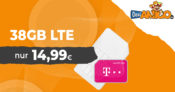 38 GB Allnet Flat im Telekom-Netz nur 14,99€ monatlich