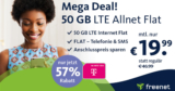 50 GB LTE Telekom Allnet Flat nur 19,99 Euro monatlich – Anschlusspreis sparen