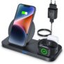 KKM Wireless Charger,3in1 QI induktive Ladestation nur 21,84 Euro