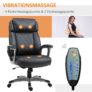 Vinsetto Bürostuhl  mit Massagefunktion 70 x 76,5 x 114-124 cm (BxTxH) | Büromöbel Schreibtischstühl Bürostuhl Drehstuhl nur 164,99 Euro