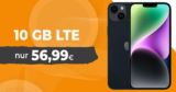 Apple iPhone 14 Plus mit 10GB LTE für 56,99 Euro monatlich – nur 1 Euro Zuzahlung