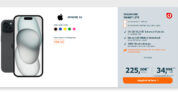 Apple iPhone 15 für einmalig 225 Euro mit 35GB 5G/LTE und 100€ Wechselbonus Bei Mitnahme der alten Rufnummer nur 34,99 Euro monatlich – mit GigaKombi nur 29,99 Euro