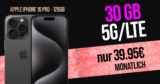 Apple iPhone 16 Pro für einmalig 399.95 Euro mit 30GB Telekom Magenta Mobil S und 120 Euro Cashback nur 39.95 Euro monatlich
