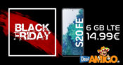 Black Friday Deal! Samsung Galaxy S20 FE mit 6 GB LTE 14,99€ monatlich