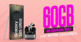Samsung Galaxy S25 Ultra & Galaxy Buds 3 Pro für einmalig 199 Euro mit 60GB Telekom und 50 Euro Wechselbonus bei Rufnummernmitnahme nur 49.99 Euro monatlich