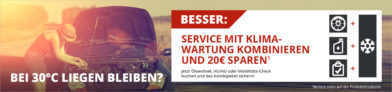 Mobilitäts-Check Plus + Klima-Wartung für 84,98 Euro