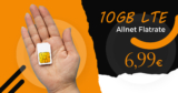Monatlich kündbar – 10GB LTE Allnet Flat nur 6,99 Euro monatlich
