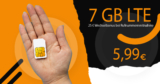 Monatlich kündbar – 7GB LTE mit 25 € Wechselbonus bei Rufnummernmitnahme nur 5,99 Euro monatlich