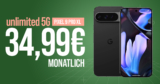 Google Pixel 9 Pro XL & Google 45W USB-C Power Charger mit o2 Mobile Unlimited on Demand und 200 Euro Wechselbonus bei Rufnummernmitnahme nur 34.99 Euro monatlich