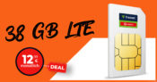 SIM Only Deal – 38GB LTE Allnet Flat nur 12,99 Euro monatlich – kein Anschlusspreis