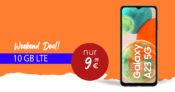 Samsung Galaxy A23 für einmalig nur 39,99 Euro mit 30€ Wechselbonus und 10GB LTE nur 9,99 Euro monatlich