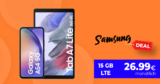 Samsung Galaxy A54 & Galaxy Tab A7 Lite mit 15GB LTE nur 26,99 Euro monatlich – nur 25 Euro Zuzahlung und kein Anschlusspreis