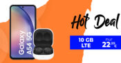 Samsung Galaxy A54 & Samsung Galaxy Buds2 mit 10GB LTE nur 22,99 Euro monatlich – nur 1 Euro Zuzahlung und kein Anschlusspreis