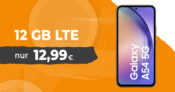 Samsung Galaxy A54 für einmalig 1 Euro mit 12GB LTE nur 12,99 Euro monatlich