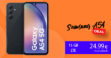Samsung Galaxy A54 mit 10GB LTE nur 22,99 Euro und mit 15GB LTE nur 24,99 Euro monatlich – nur 1 Euro Zuzahlung und kein Anschlusspreis
