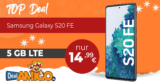 Samsung Galaxy S20 FE 5G mit 5 GB LTE nur 14,99€ monatlich