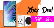 Samsung Galaxy S21 FE 5G & Microsoft Xbox Series S für einmalig 49 Euro mit 50€ Wechselbonus und 14GB LTE nur 29,99 Euro monatlich