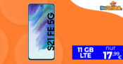 Samsung Galaxy S21 FE 5G & 30 Euro Wechselbonus mit 11GB LTE nur 17,99 Euro monatlich