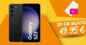 Samsung Galaxy S23 5G & 50€ Wechselbonus mit 20GB 5G/LTE nur 49,95 Euro