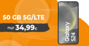 Samsung Galaxy S24 -256GB- für einmalig 59 Euro mit 50GB 5G/LTE nur 34,99 Euro monatlich