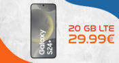 Samsung Galaxy S24+ (S24Plus) für einmalig 269 Euro mit 20GB LTE/5G und 100 Euro Wechselbonus bei Rufnummermitnahme nur 29,99 Euro monatlich