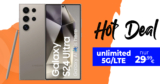 Samsung Galaxy S24 Ultra -512GB- für einmalig 179 Euro (+AG39.99€) mit unlimited Datenvolumen nur 29.99 Euro monatlich