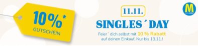 10 % zum Singles Day bei Mediashop