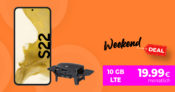 Weekend Deal – Samsung Galaxy S22 & Enders Grill Urban mit 10GB LTE nur 19,99 Euro monatlich