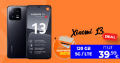 Xiaomi 13 | 256 GB & Xiaomi Instant Photo Printer 1S mit 120 GB 5G/LTE für 39,99 Euro monatlich
