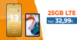 Xiaomi 13 5G & Xiaomi Redmi Pad für einmalig 77 Euro mit 25GB LTE/5G nur 32,99 Euro monatlich